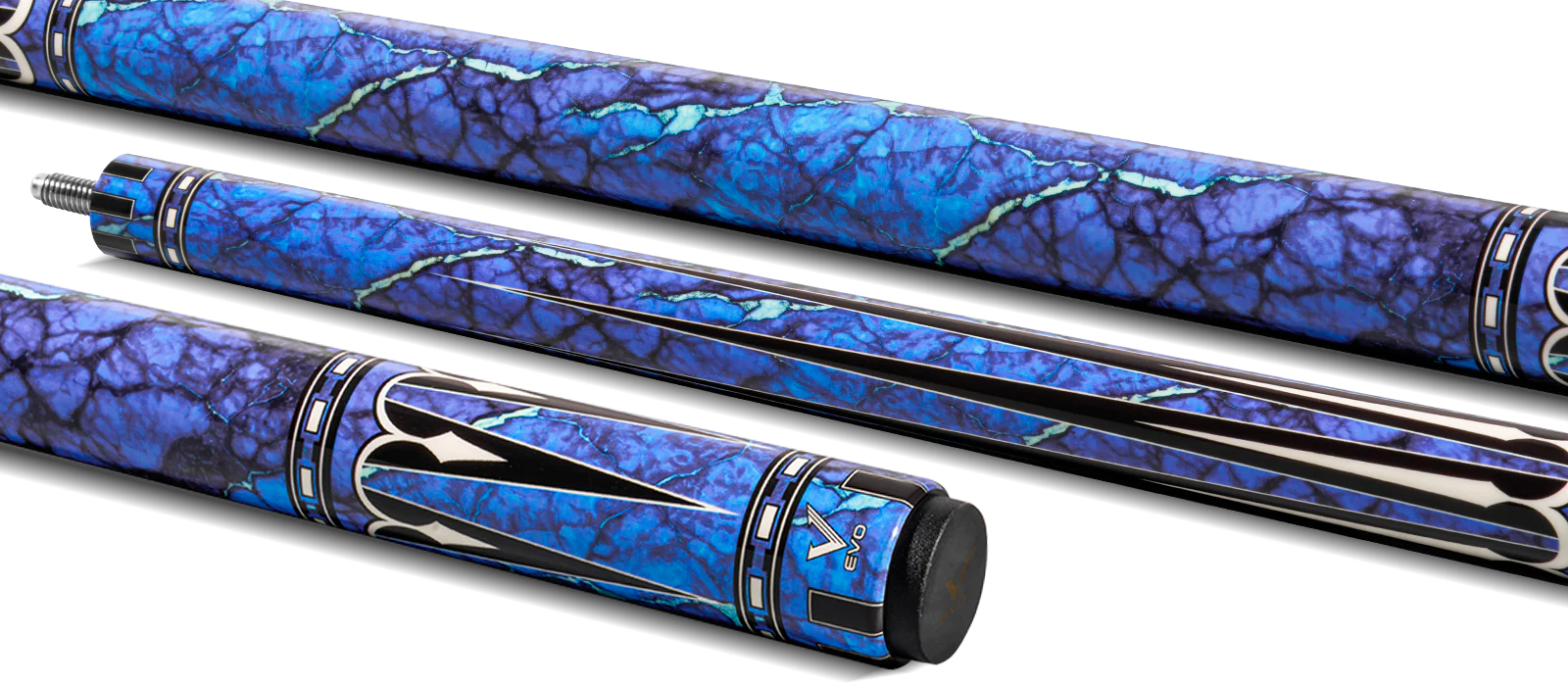 EVO Gemstone Skyflare No Wrap Pool Cue - Image 2