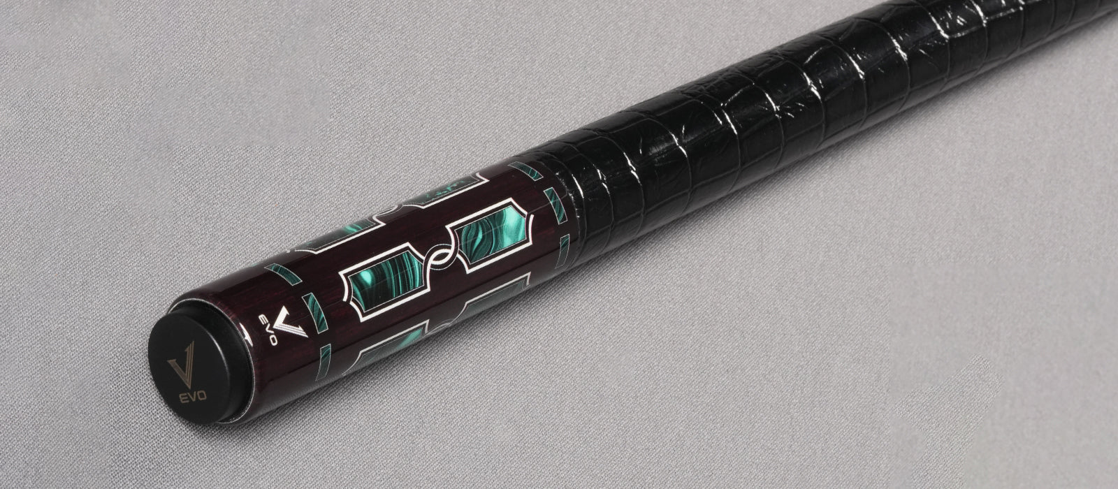 EVO Luna Malachite Eclipse Leather Wrap Pool Cue Maxbing Edition - Image 4