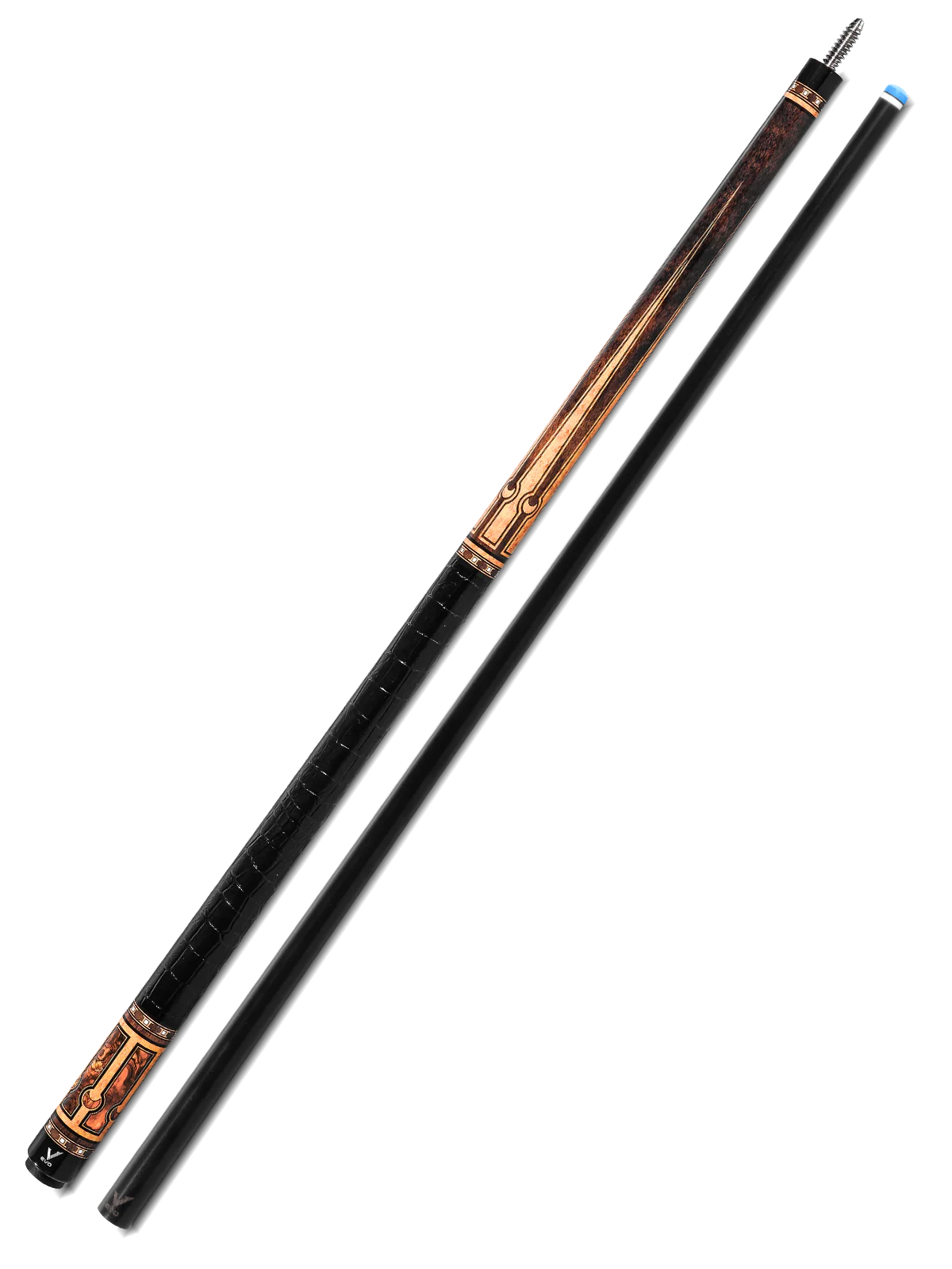 EVO Luna Golden Crest Leather Wrap Pool Cue - Image 12