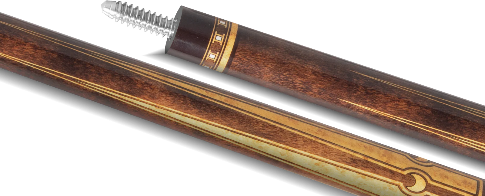 EVO Luna Golden Crest Leather Wrap Pool Cue - Image 7