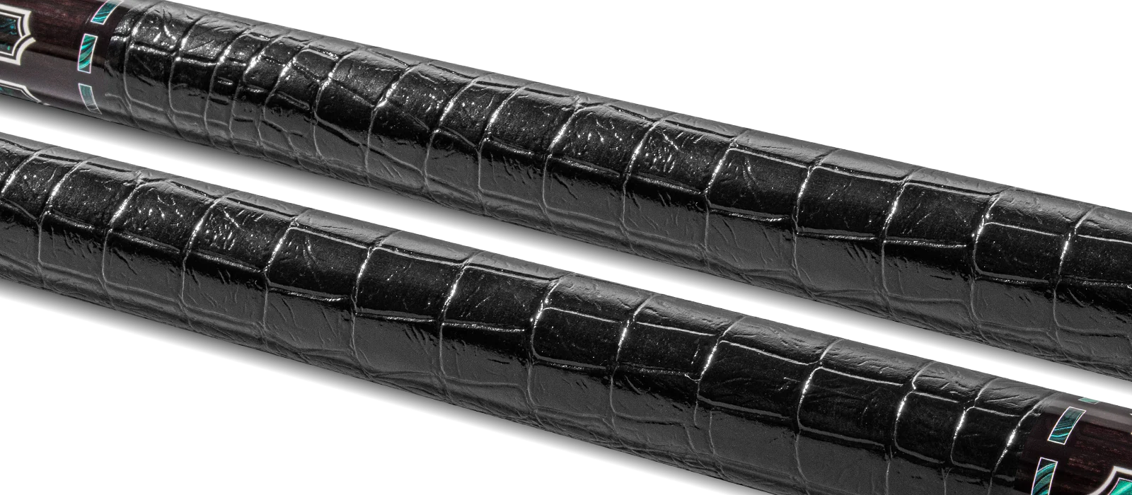 EVO Luna Malachite Eclipse Leather Wrap Pool Cue - Image 3