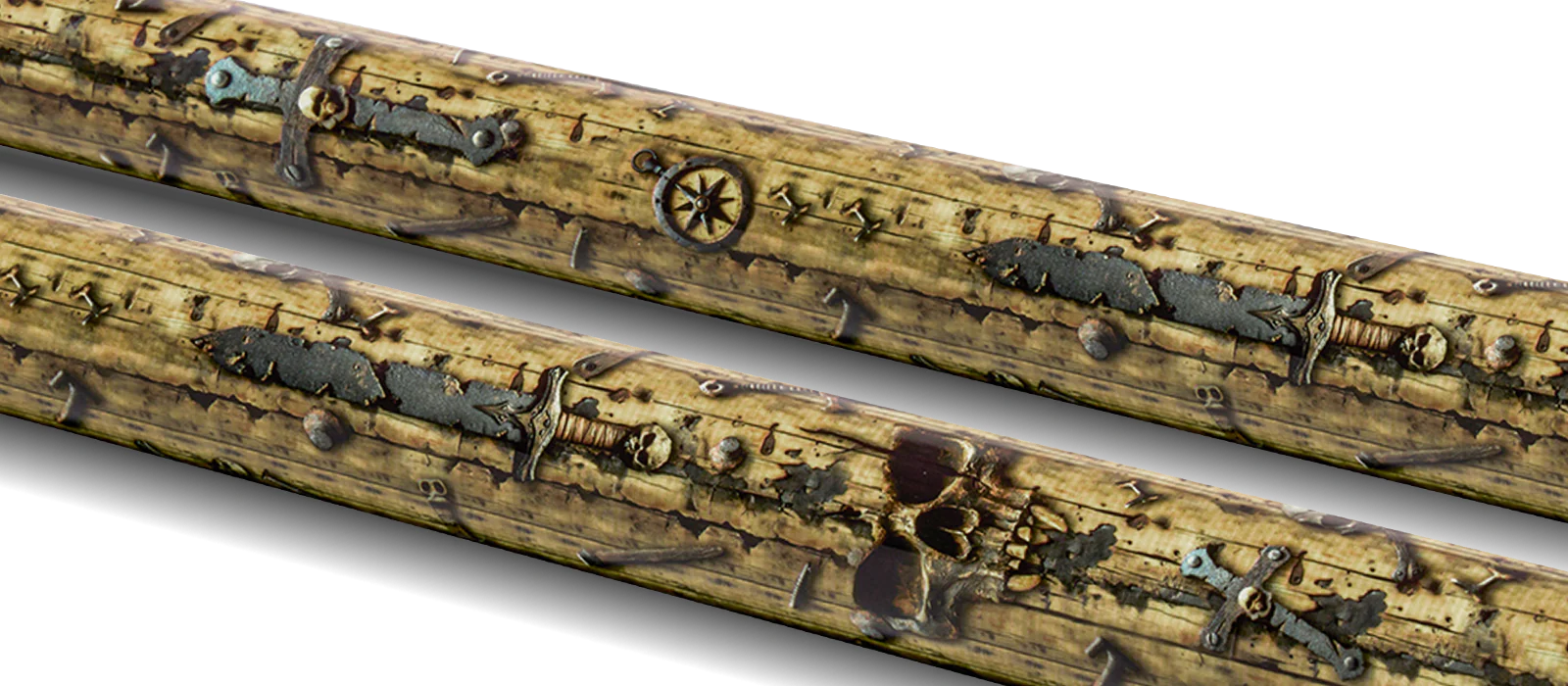 EVO Pirate Golden Plunder No Wrap Pool Cue - Image 3