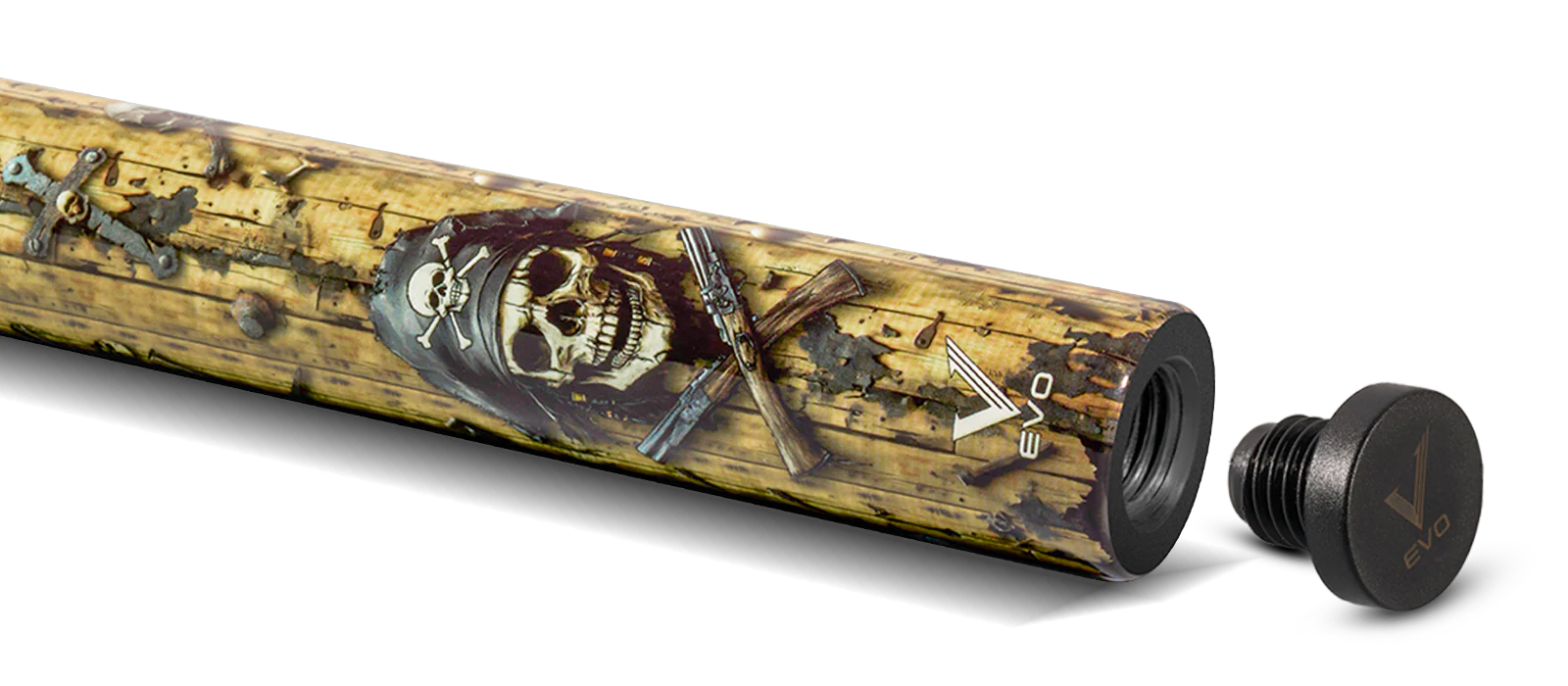 EVO Pirate Golden Plunder No Wrap Pool Cue - Image 5