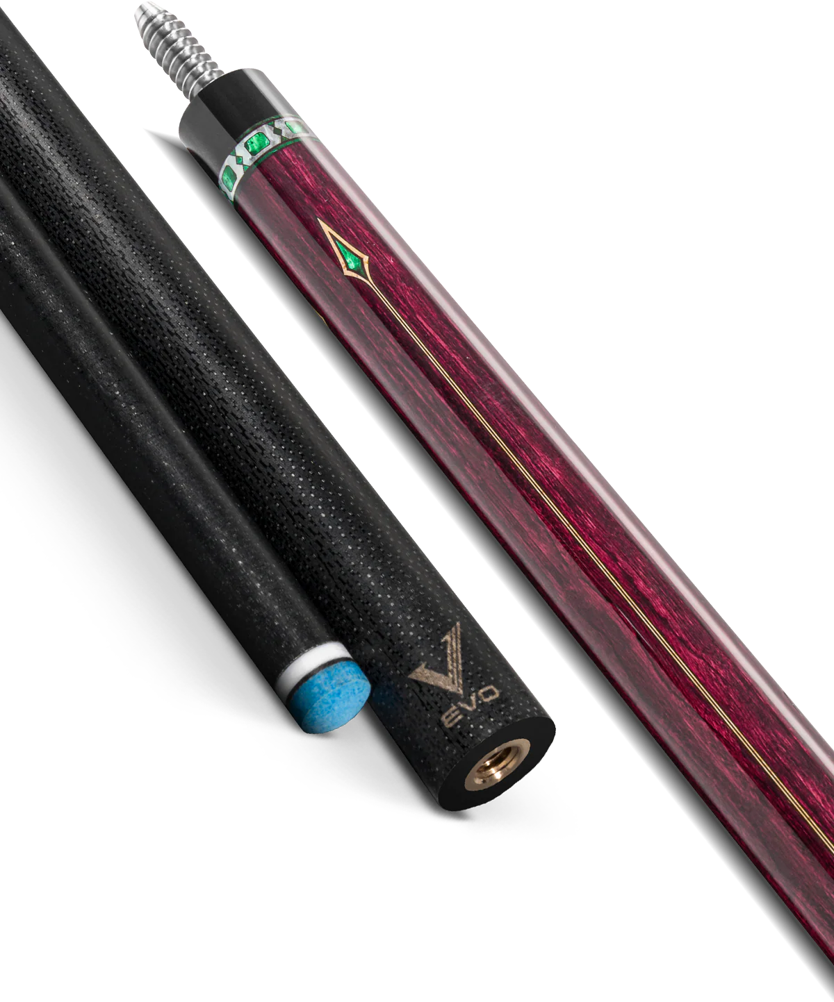 EVO Royale Garnet Crest No Wrap Pool Cue - Image 10