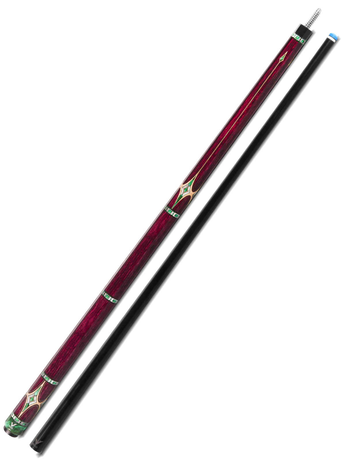 EVO Royale Garnet Crest No Wrap Pool Cue - Image 12