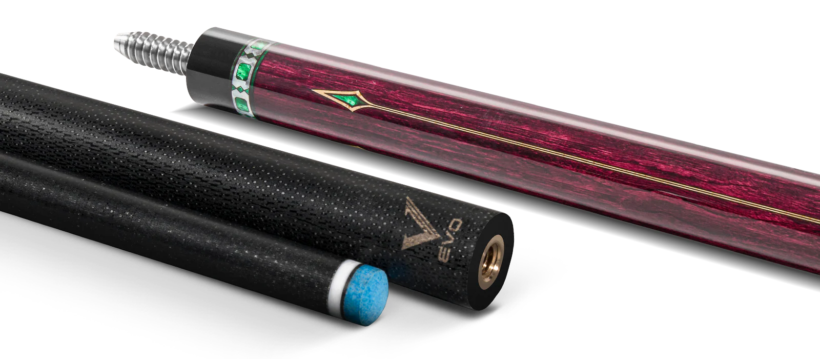 EVO Royale Garnet Crest No Wrap Pool Cue - Image 9