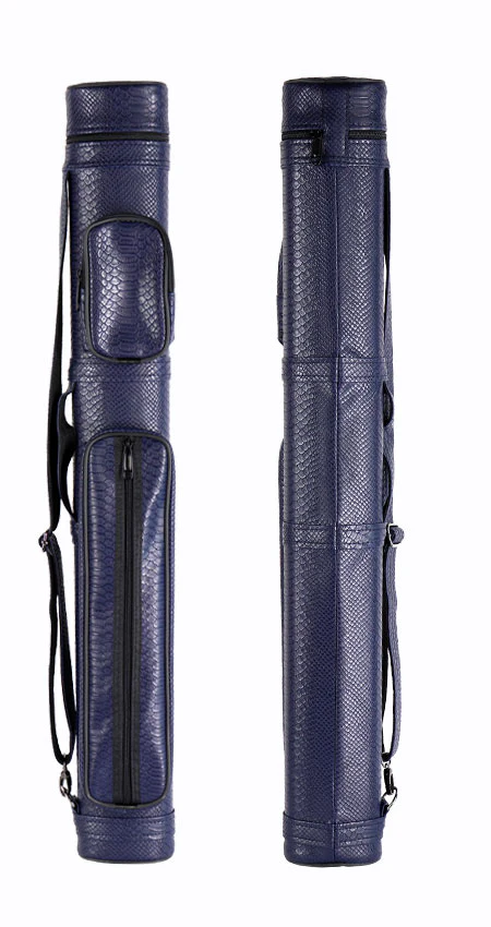 Exotic Oval Polyform Blue 2x2 Hard Pool Cue Case - C22EHR-BL - Image 2