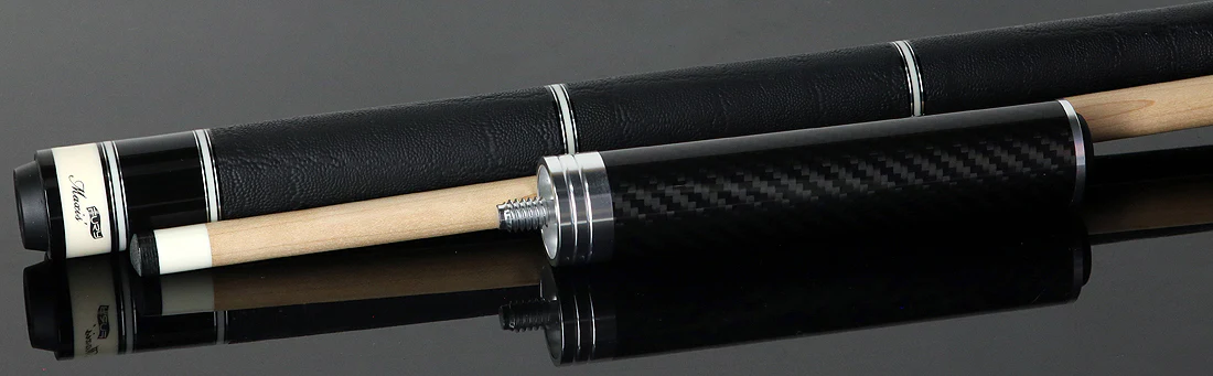 Fury Black Tec-Wood Pool Cue | Elephant Wrap | FREE Case + Extension - FUTWN1 - Image 3