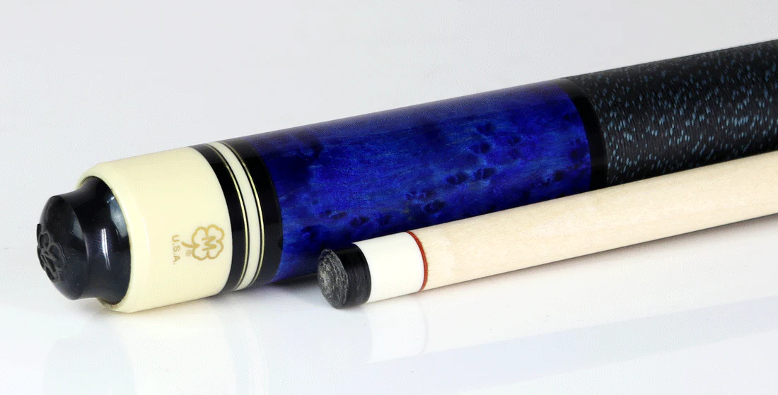 McDermott G Series Blue Stained Birdseye Maple Pool Cue - G201 - Image 2