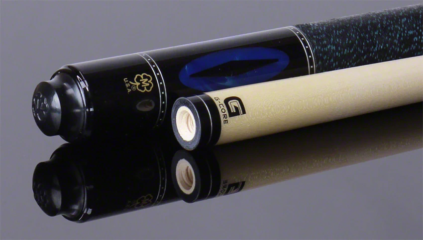 McDermott G Series Pacific Blue Stained Maple with Blue Pearl Inlays Pool Cue - G211 - Image 4
