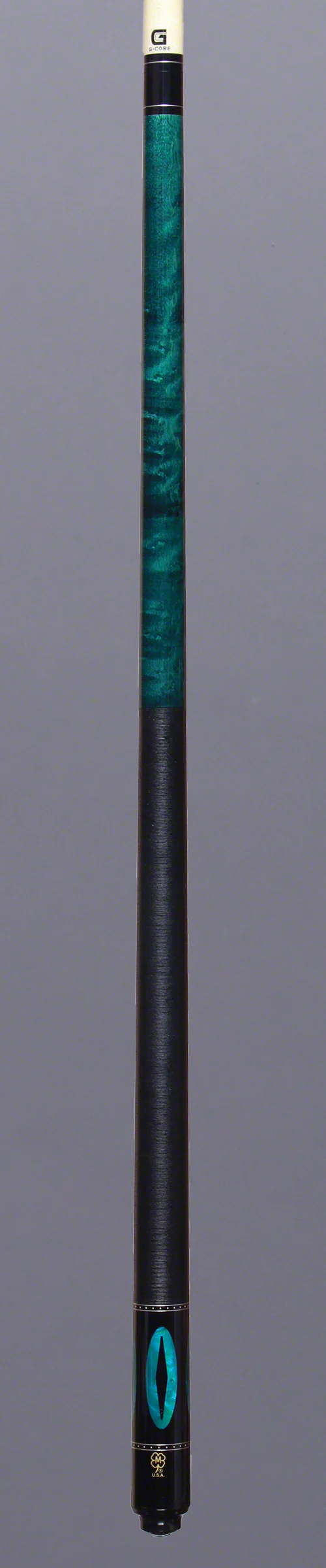 McDermott G Series Teal Stained Maple with Teal Pearl Inlays Pool Cue - G213 - Image 2