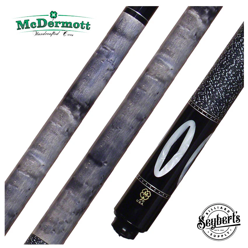 McDermott G Series Light Gray Stained Maple with White Pearl Inlays Pool Cue - G214