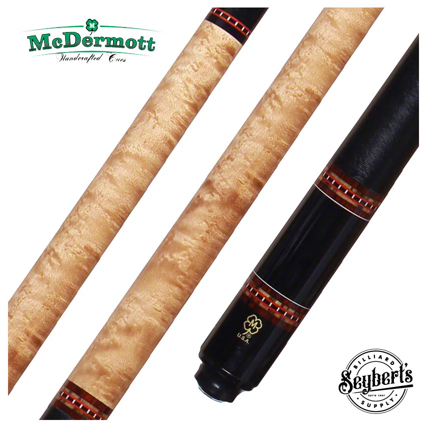 McDermott G Series Walnut Stained Birdseye Maple Pool Cue - G225