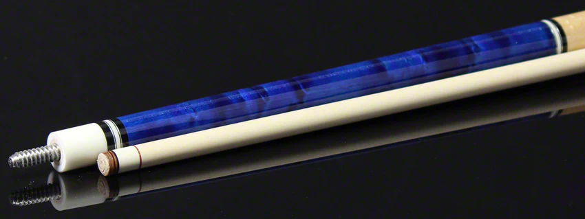 McDermott G Series Pacific Blue Stained Maple with Natural Maple Wrapless Pool Cue - G230 - Image 3