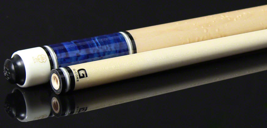 McDermott G Series Pacific Blue Stained Maple with Natural Maple Wrapless Pool Cue - G230 - Image 4