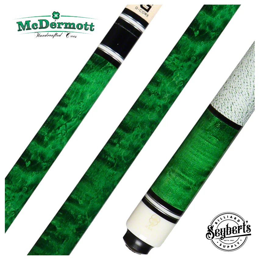 McDermott G Series Emerald Stained Birdseye Maple Pool Cue - G240