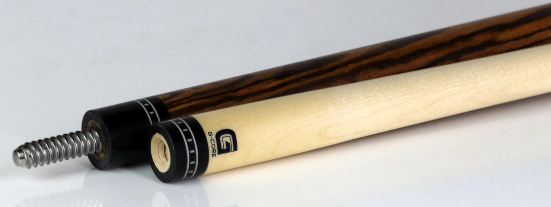 McDermott G Series Bocote Forearm with Black Urethane Inlays Pool Cue - G308 - Image 6