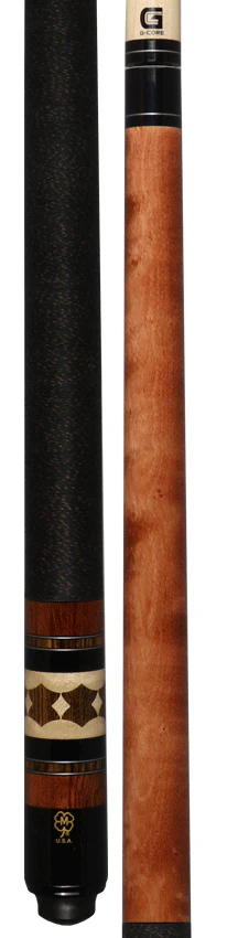 McDermott G Series Light Cherry Stained Maple with 6 Bocote Inlays Pool Cue - G309 - Image 3