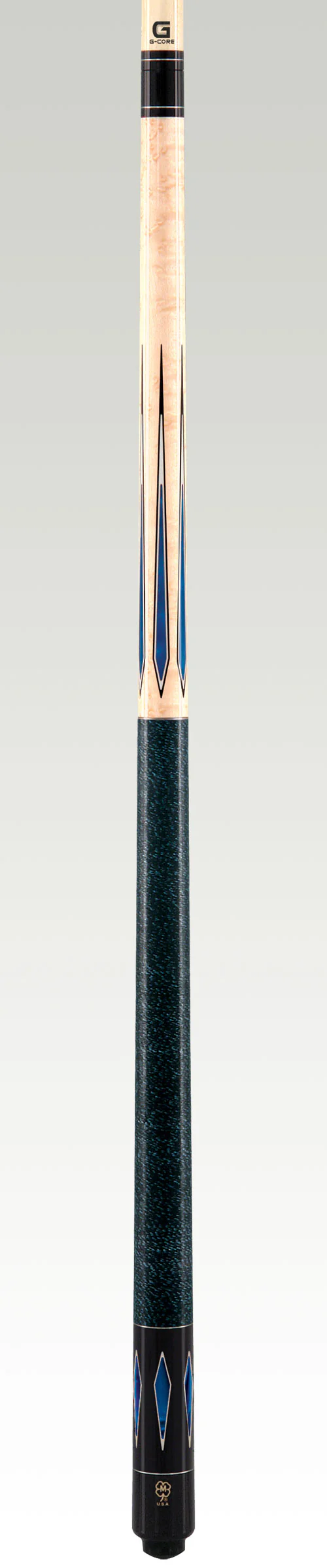 McDermott G Series Birdseye Maple with Blue Pearl Points Pool Cue - G324 - Image 2