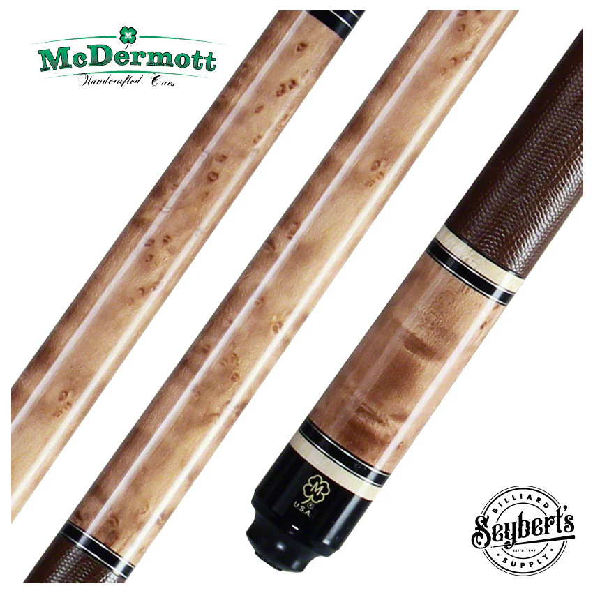 McDermott G Series Natural Walnut Stained Birdseye Maple Pool Cue - G327