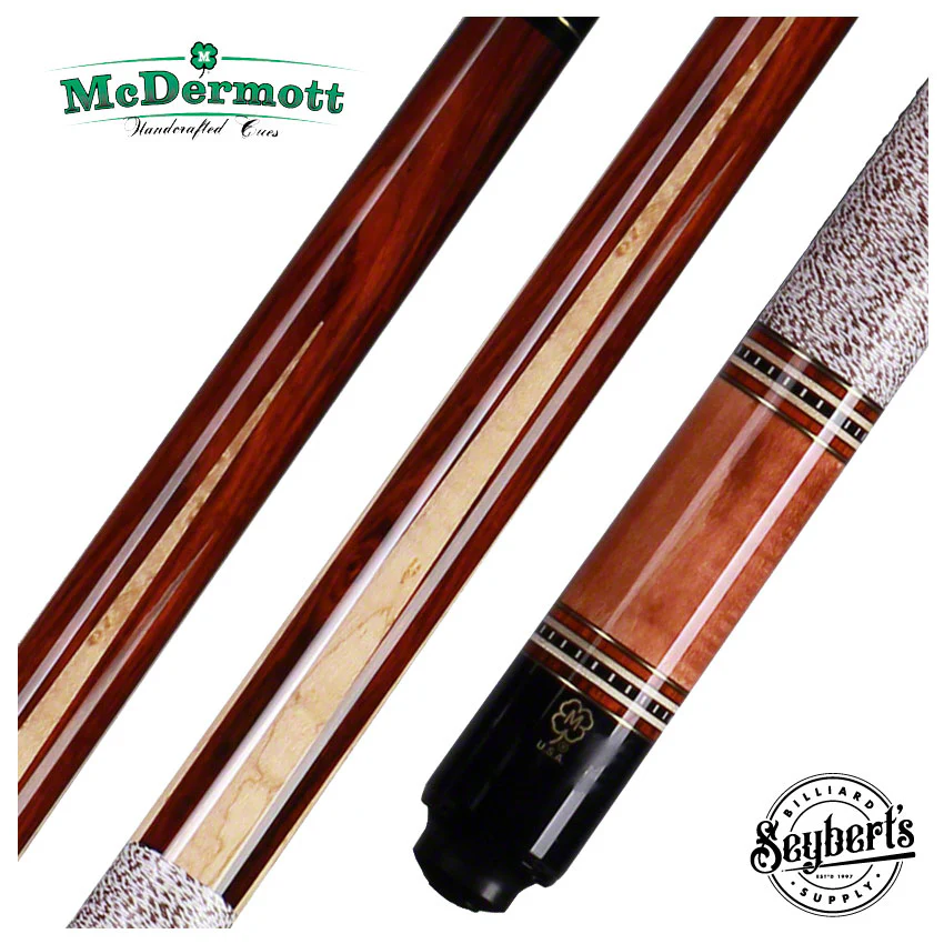 McDermott G Series Cocobolo Forearm with Birdseye Maple Points Pool Cue - G330