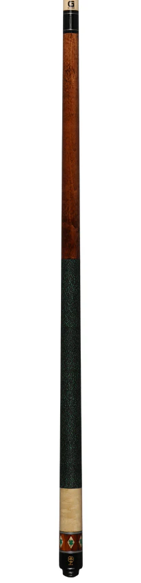 McDermott G Series Dark Cherry Stained Maple with Green Clover Inlays Pool Cue - G331 - Image 5