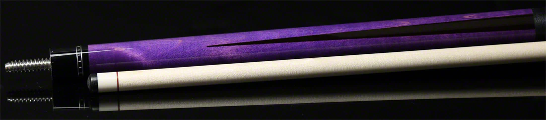 McDermott G Series Purple Stained Maple Forearm Black Points Pool Cue - G336 - Image 2