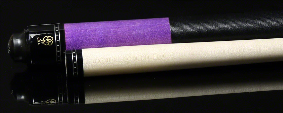 McDermott G Series Purple Stained Maple Forearm Black Points Pool Cue - G336 - Image 3