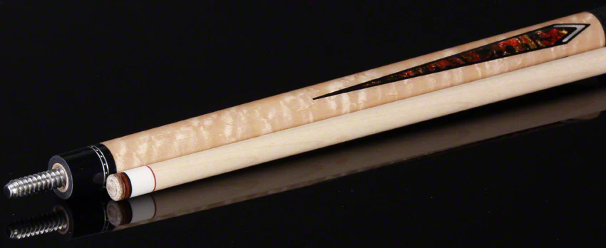 McDermott G Series Birdseye Maple with Midnight Glow Gold Pearl Points Pool Cue - G431 - Image 4