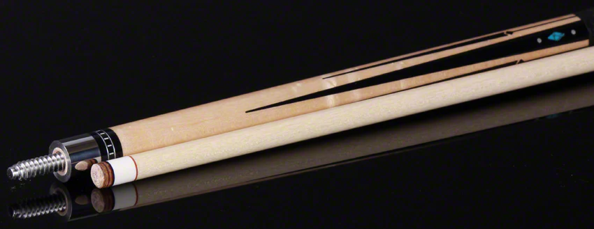 McDermott G Series Birdseye Maple Forearm with Black Points and Turquoise Inlays Pool Cue - G433 - Image 4