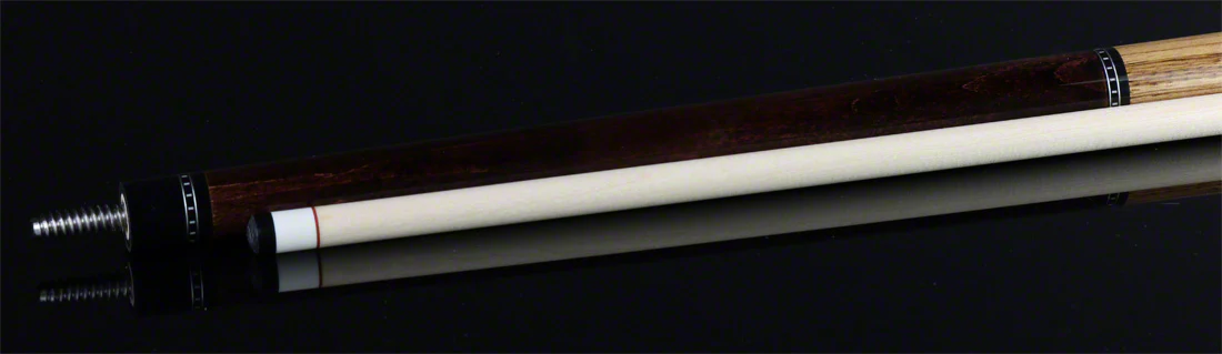 McDermott G Series Dark English Stained Maple with Zebrawood Wrapless Pool Cue - G437 - Image 3