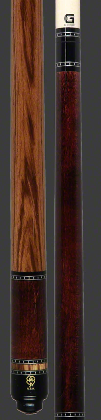 McDermott G Series Dark English Stained Maple with Zebrawood Wrapless Pool Cue - G437 - Image 5