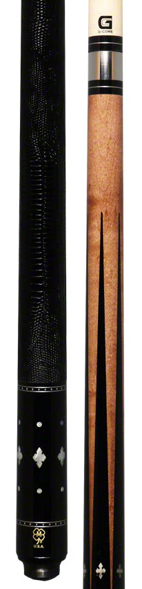 McDermott G Series Walnut Stained Maple with Black Points and Pearl Inlays Pool Cue - G502 - Image 5