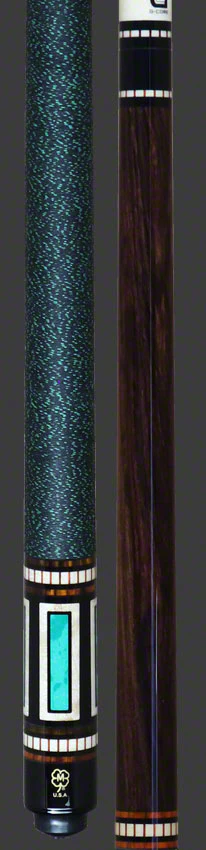McDermott G Series Rosewood Forearm with Green Lizard and Maple Window Inlays Pool Cue - G612 - Image 2