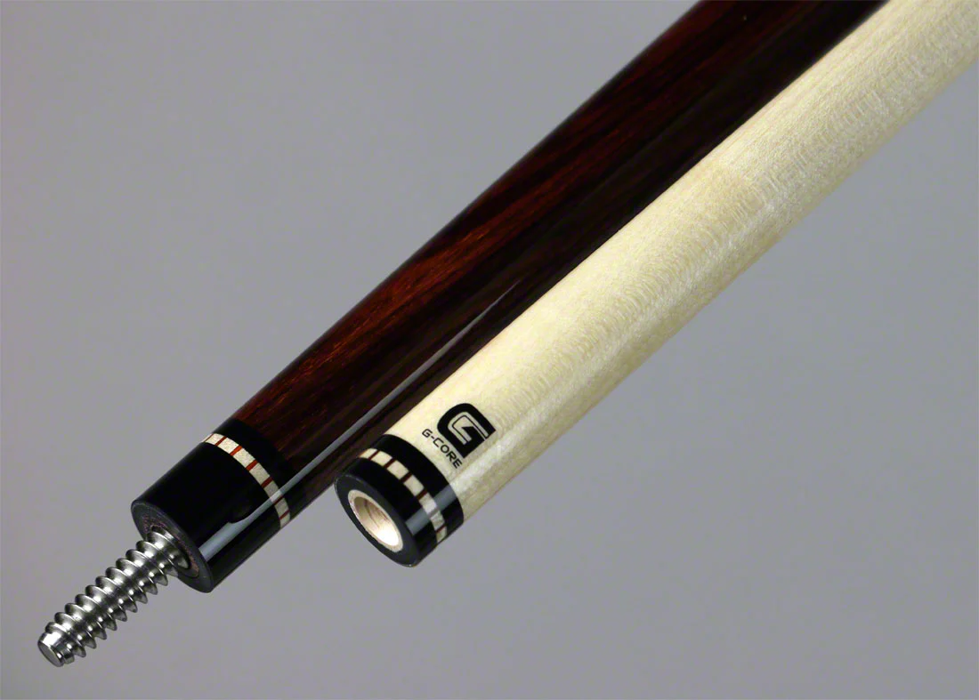 McDermott G Series Rosewood Forearm with Green Lizard and Maple Window Inlays Pool Cue - G612 - Image 3