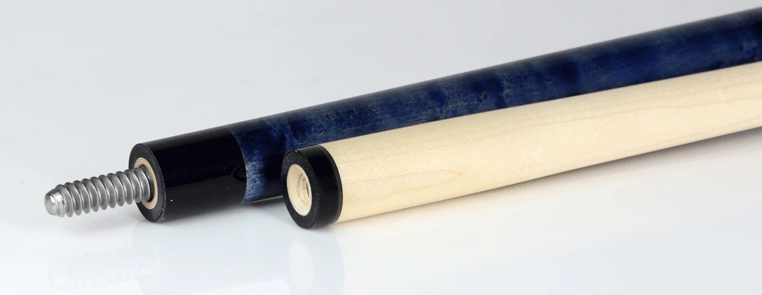 McDermott GS Series Double Washed Gray and Blue Stained Birdseye Maple Pool Cue - GS11 - Image 3
