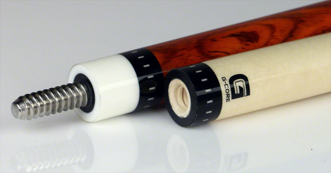 McDermott H Series Cocobolo Forearm with Turquoise/Black and White Inlays Pool Cue - H950 - Image 6