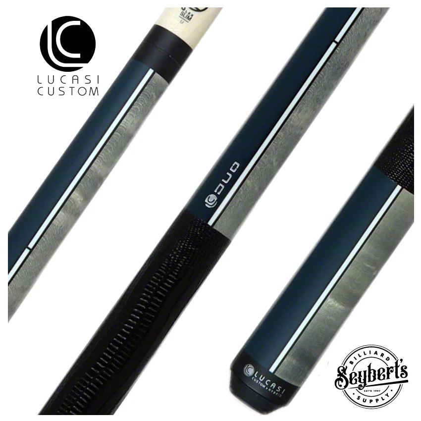 Lucasi Duo Half Paint/Half Exotic Wood Pool Cue - LZDU15
