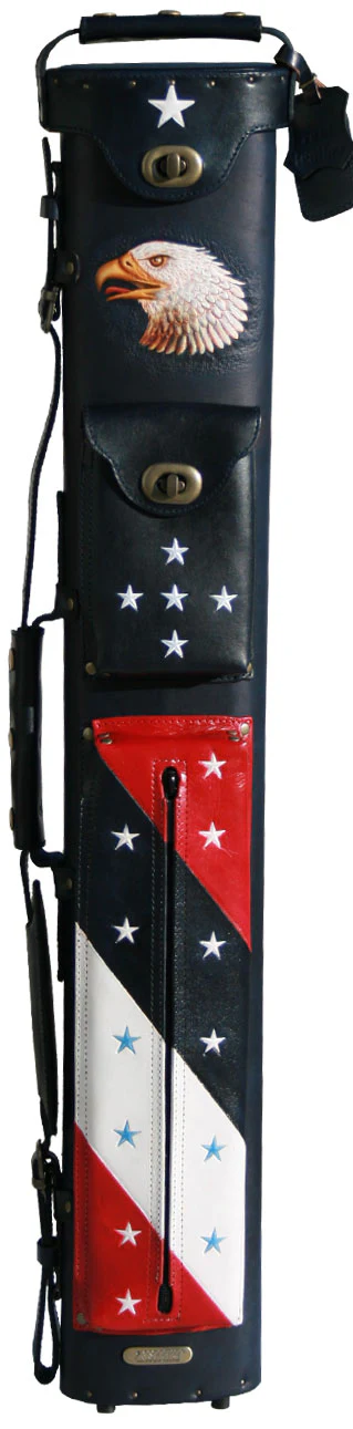 Instroke Cowboy Eagle Hand Painted 2x4 Pool Cue Case - 24EAGLE - Image 3