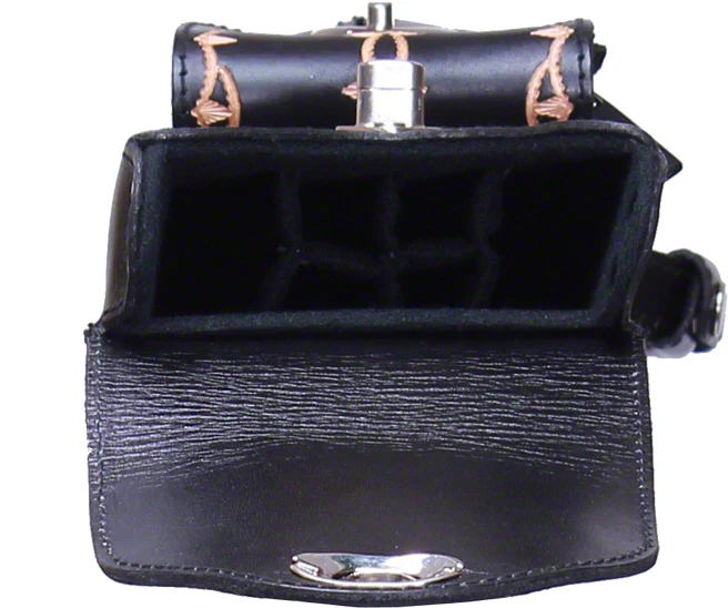 Instroke FIT-A Black Hand Tooled 2x4 Pool Cue Case - FIT24A - Image 4
