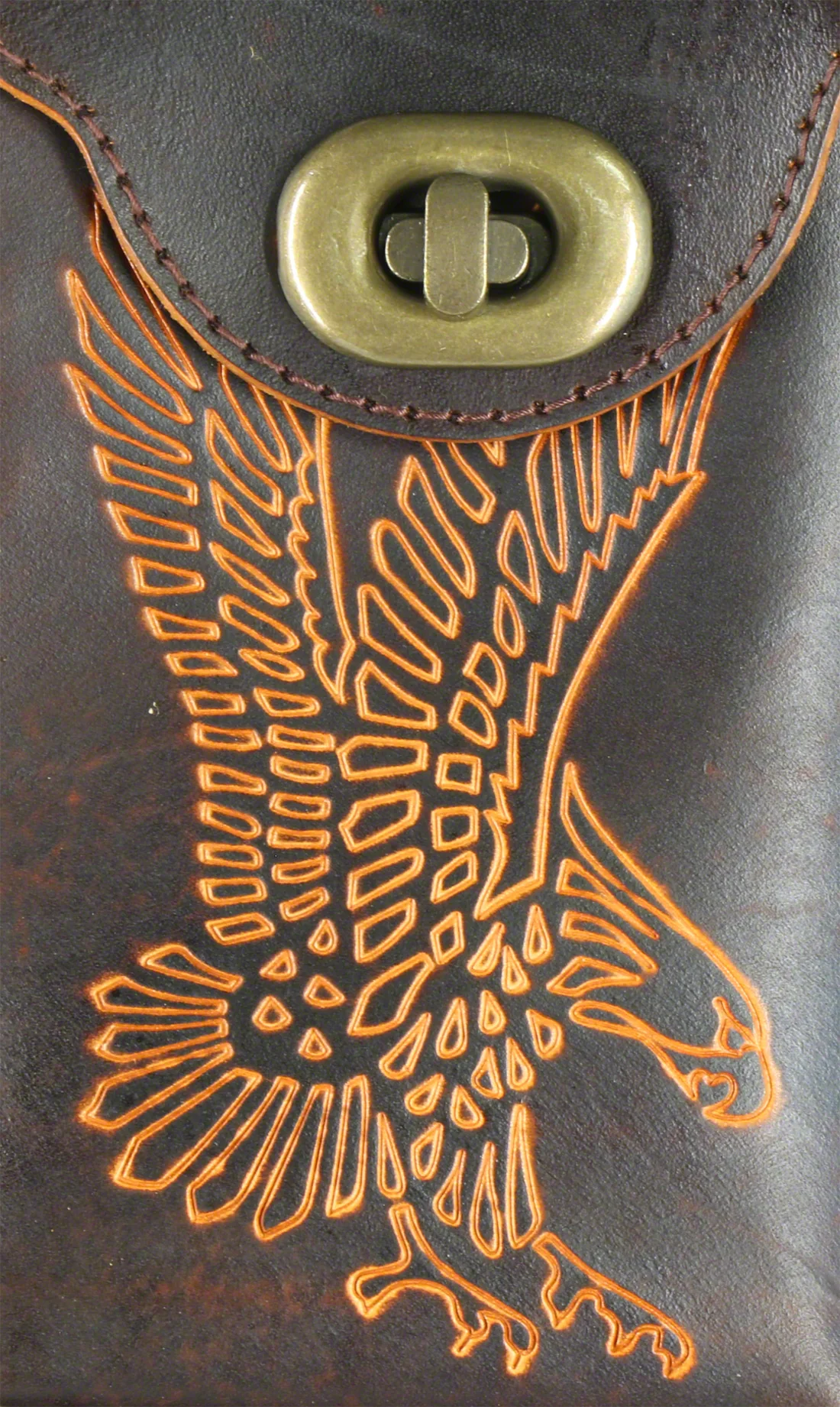 Instroke Saddle Eagle Brown 2x4 Pool Cue Case - 24DBHEAGLE - Image 4
