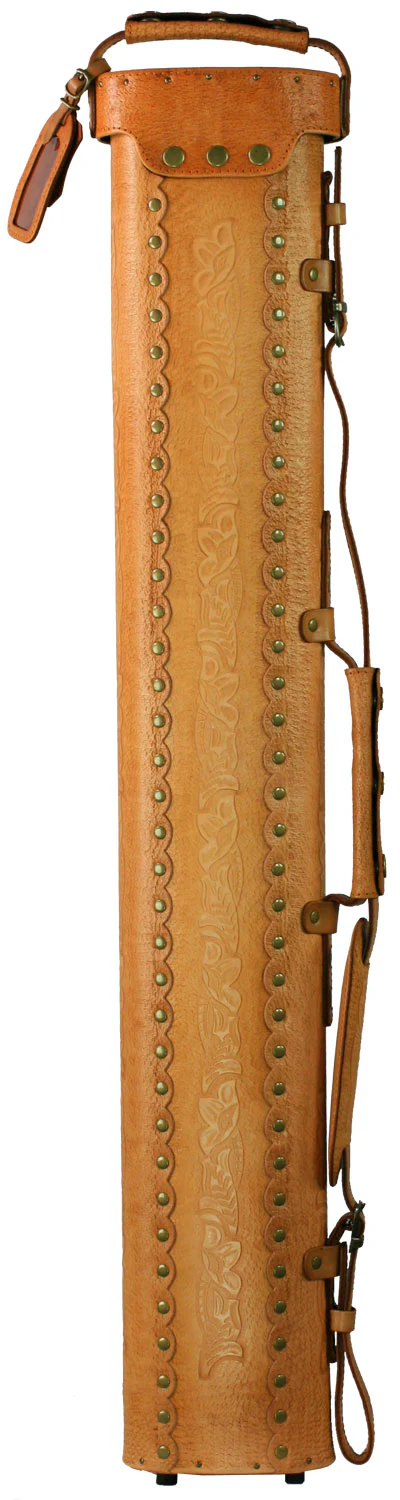 Instroke Saddle B Hand Tooled 2x4 Pool Cue Case - SAD24B - Image 3