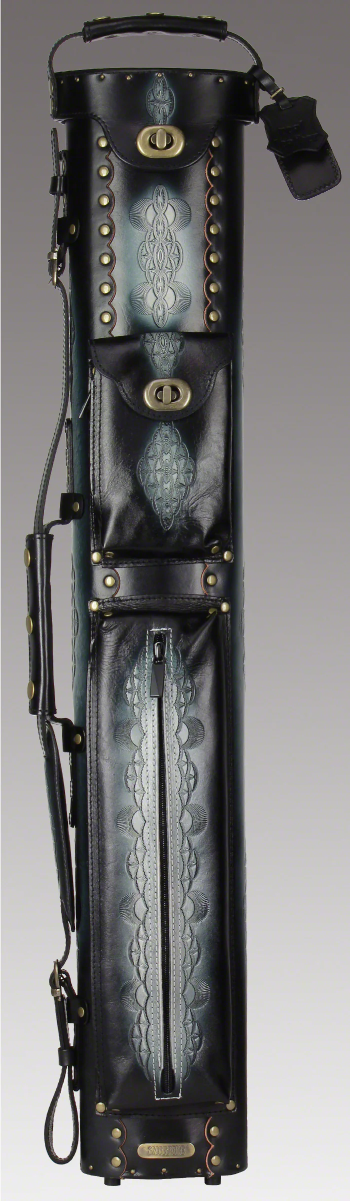 Instroke Saddle DO3 Black Air Brushed 2x4 Pool Cue Case - 24D03BK - Image 2
