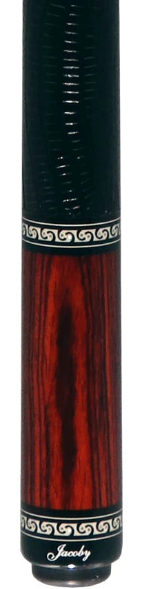 Jacoby Custom Cocobolo Pool Cue with Black Lizard Wrap and Jacoby Black Carbon Shaft - Image 2