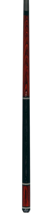 Jacoby Custom Cocobolo Pool Cue with Black Lizard Wrap and Jacoby Black Carbon Shaft - Image 6