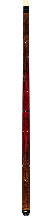 Jacoby Custom Pink-Stained Birdseye Maple with Buffalo Turquoise Play Cue - 0324-121 - Image 6