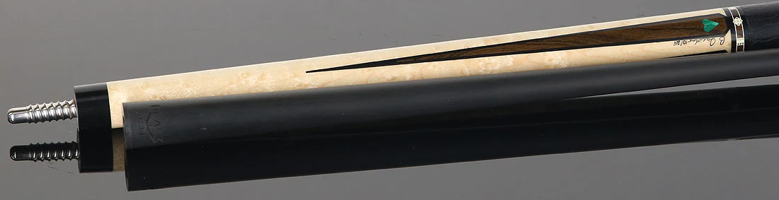 Jacoby Gambler Malachite Custom Pool Cue with 12.3mm Jacoby Black V4 Carbon Shaft - Image 4