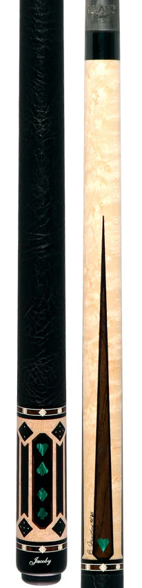 Jacoby Gambler Malachite Custom Pool Cue with 12.3mm Jacoby Black V4 Carbon Shaft - Image 5