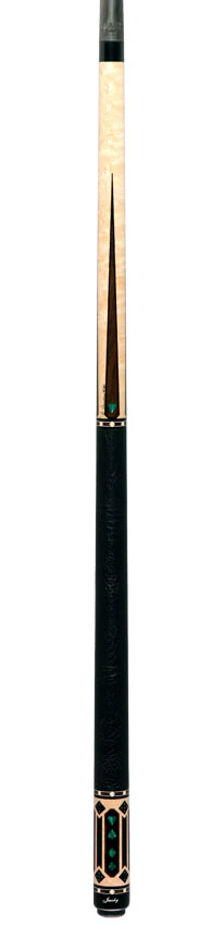Jacoby Gambler Malachite Custom Pool Cue with 12.3mm Jacoby Black V4 Carbon Shaft - Image 6