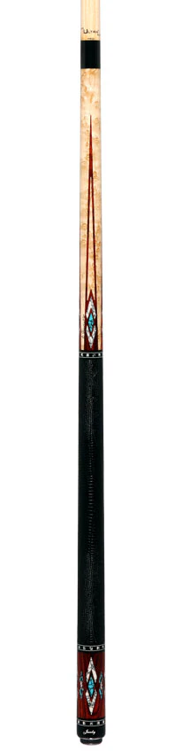 Jacoby HBV2 Series Maple and Cocobolo with White Buffalo Turquoise and Turquoise Inlays Pool Cue - Image 6